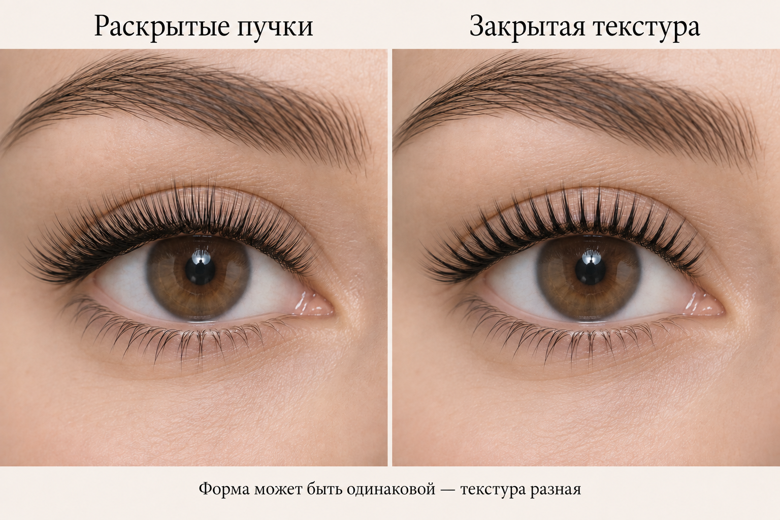 Раскрытые пучки и закрытая текстура на одном типе формы